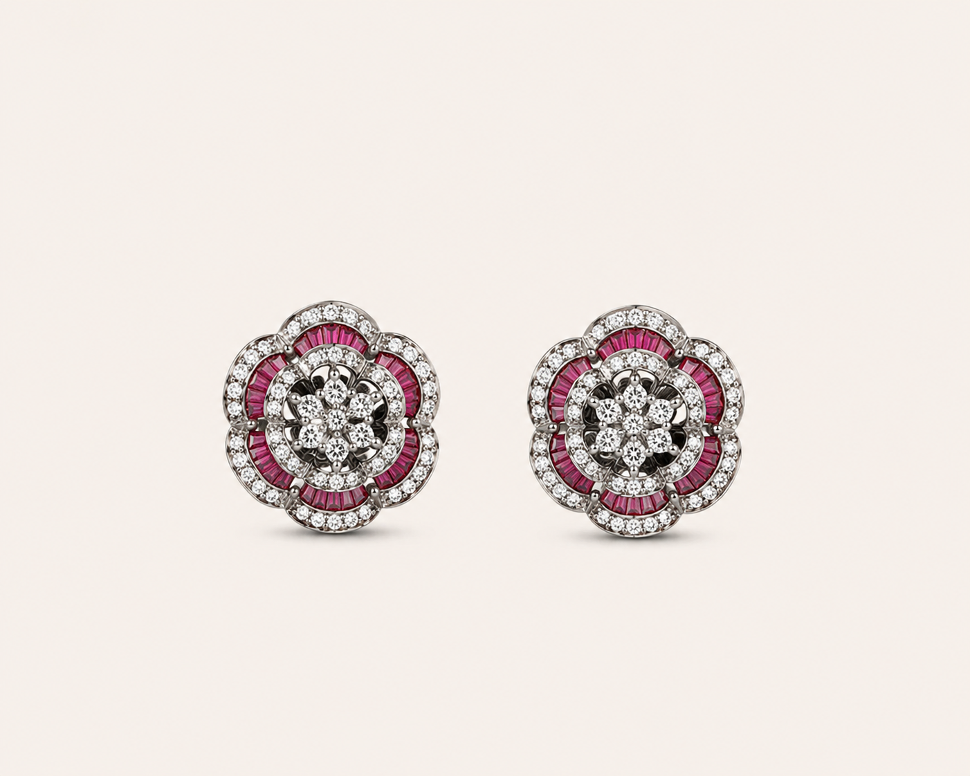 Gulnar — finished flower earrings